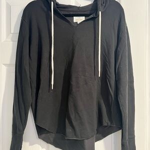 Aerie Dark Gray Hoodie with Drawstrings